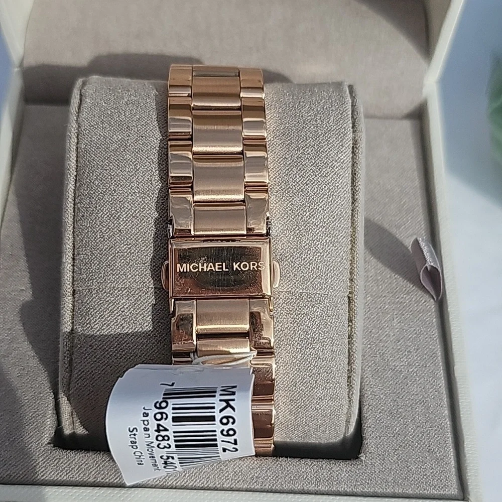 NWT MICHAEL KORS OVERSIZED EVEREST ROSE GOLD 42mm WATCH